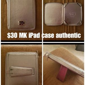 MK iPad silver case with stand
